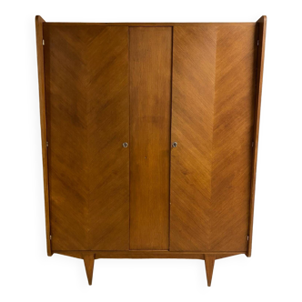 Vintage wardrobe with compass feet