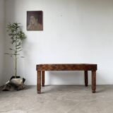 Table basse savoyarde art populaire