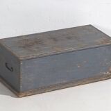 Petite malle bleue ancienne (c.1920) #35