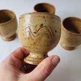 Set of 4 cups/ cups in sandstone