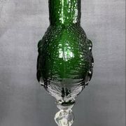 Vintage pressed glass vase from the 1970s.