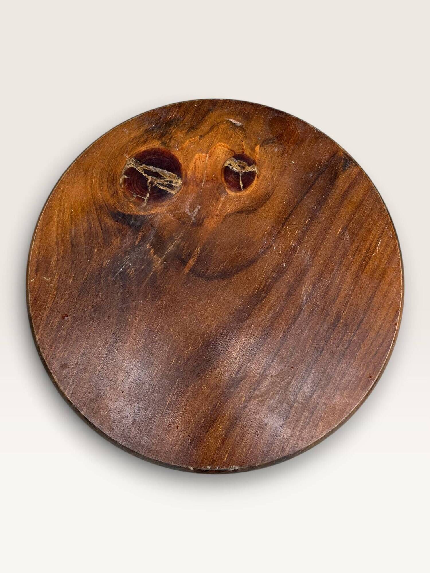 Solid stained pine stool