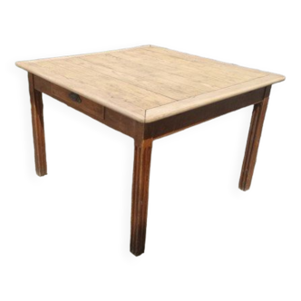 Square farmhouse table with extensions