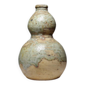 Small double sake ceramic flask from Iga, vintage/antique collection.