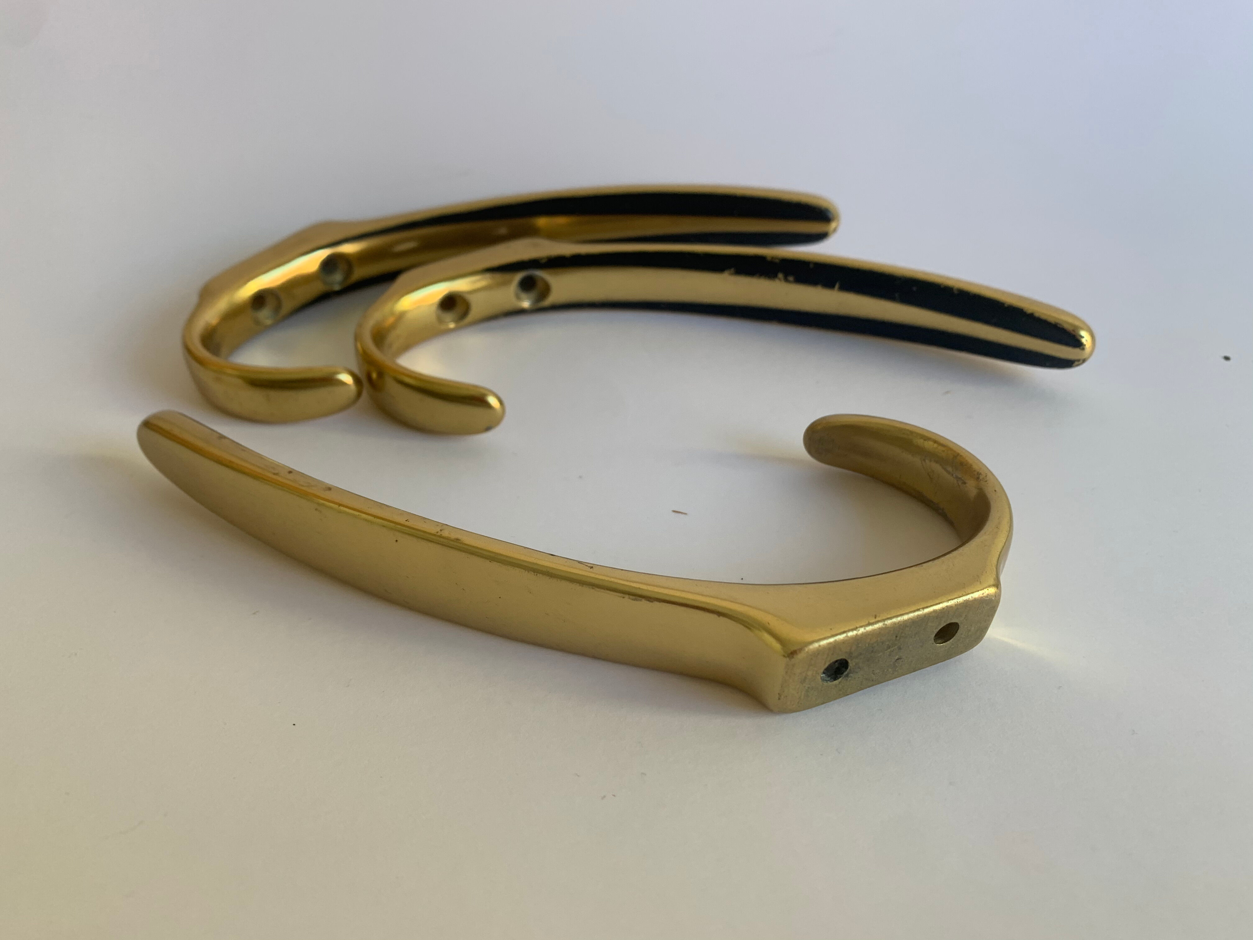 Coat wall hook, set of 3, 1950s