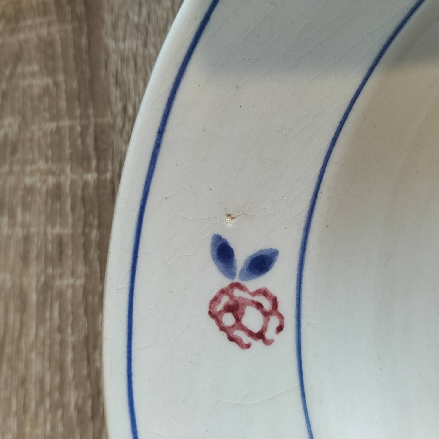 5 antique Gien Micheline soup plates