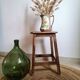 Old vintage handcrafted kitchen stool