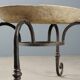 Table ancienne en fer forgé et marbre, Italie, début XXe siècle