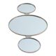 Vintage triptych mirror in twisted metal – 1960s