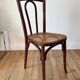 Baumann chair in turned wood and canning N33 early twentieth century