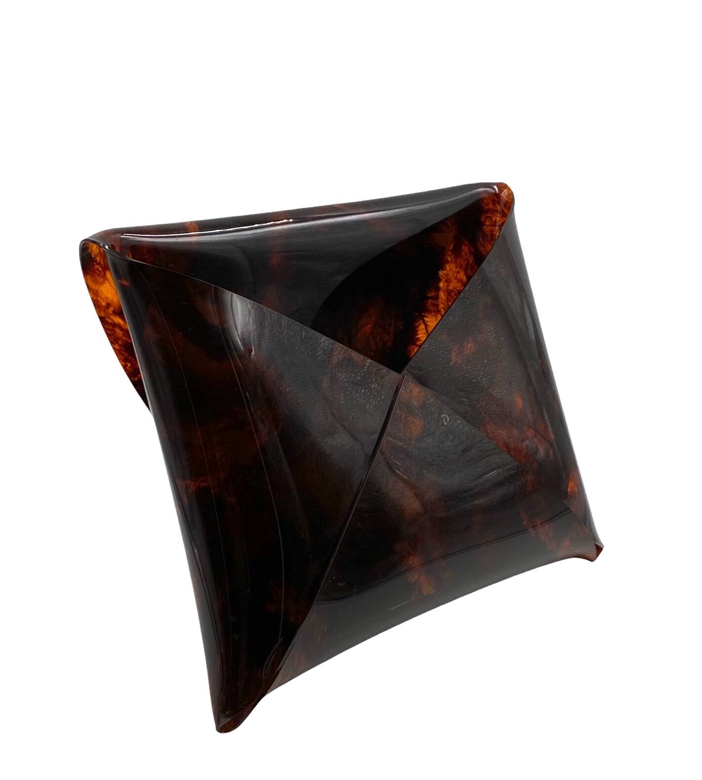 Hollywood regency mail shaped magazine rack, Ta.Ni.No Italy 1970s