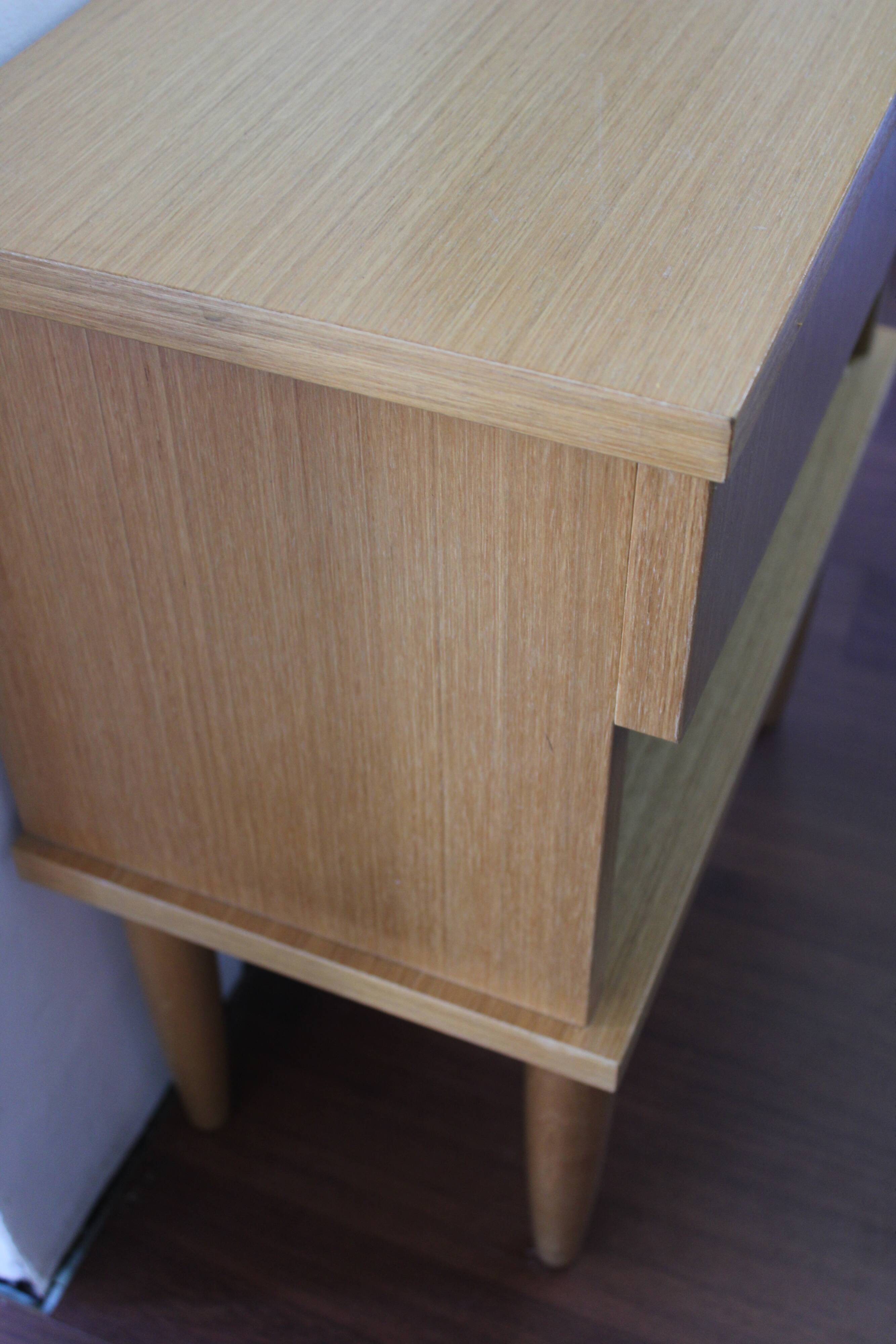 Vintage wooden bedside table
