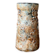 Glazed cylindrical stoneware vase