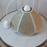 Wicker suspension flowers cannage tulip 70s