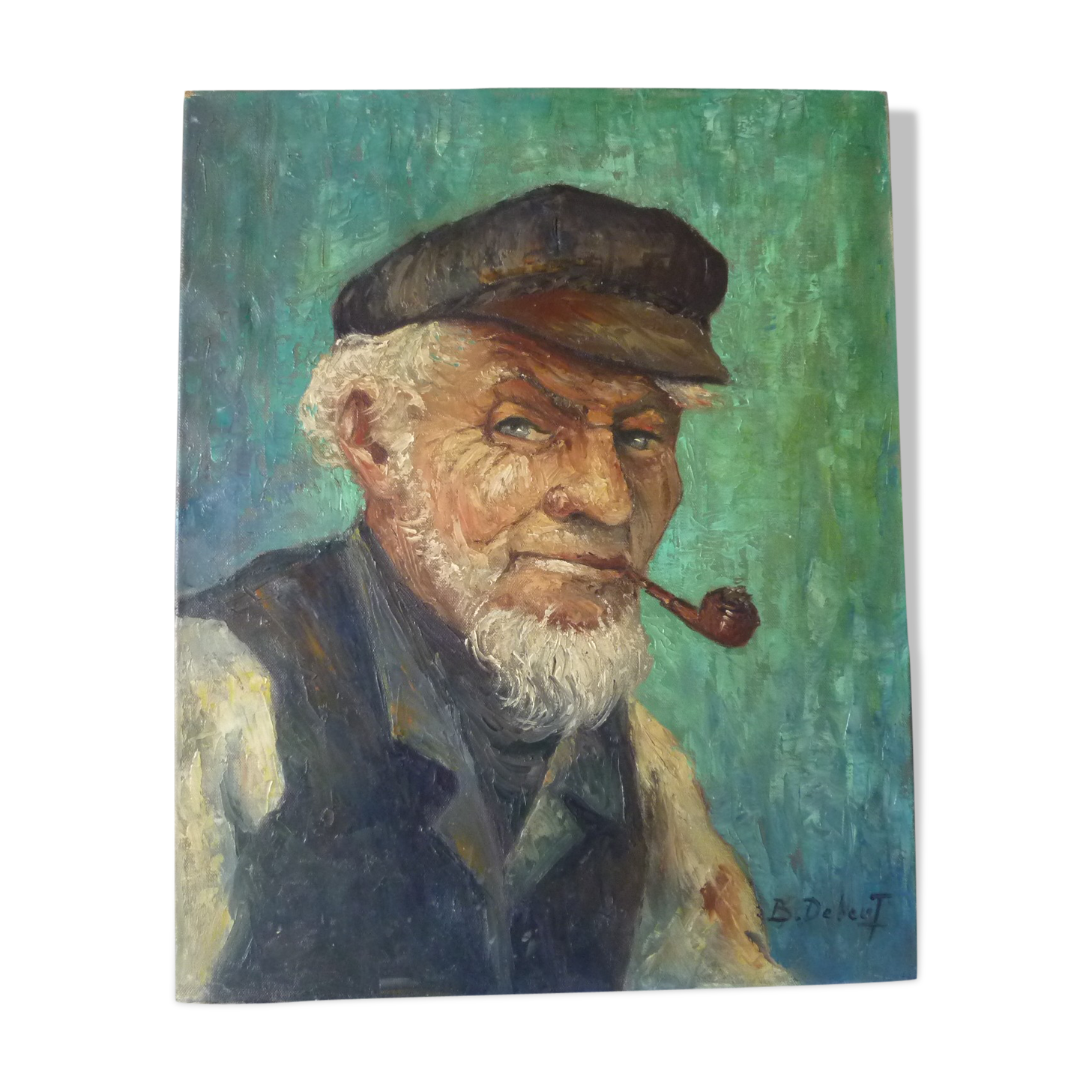 Portrait man with pipe