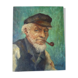 Portrait man with pipe