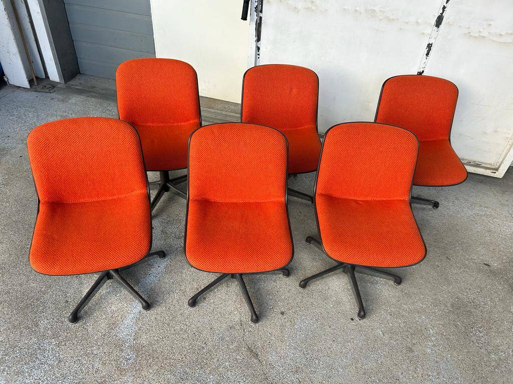 Series of six Comforto edition chairs circa 1980