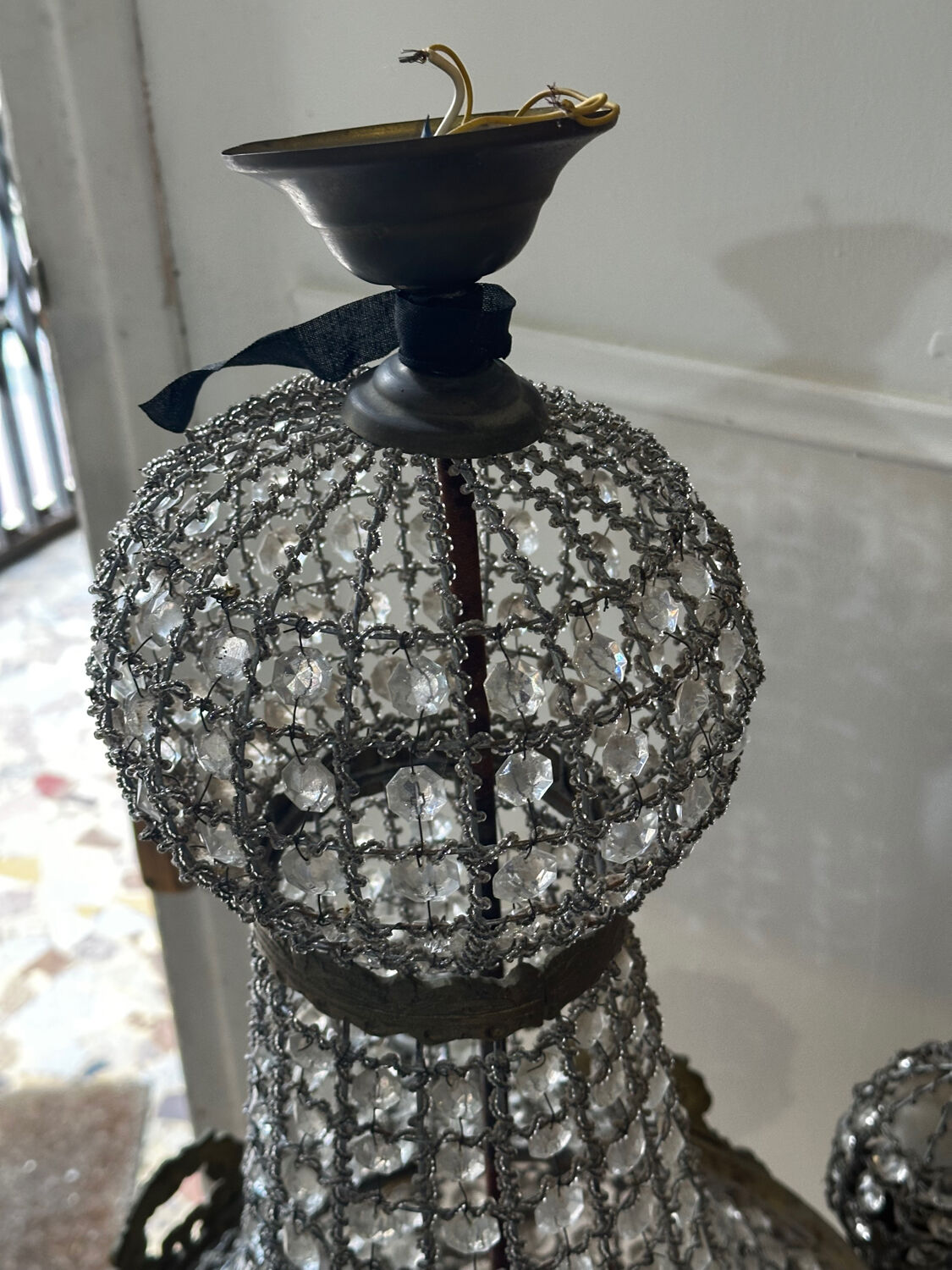 Chandelier Hot Air Balloon Style Louis XVI - 19th century