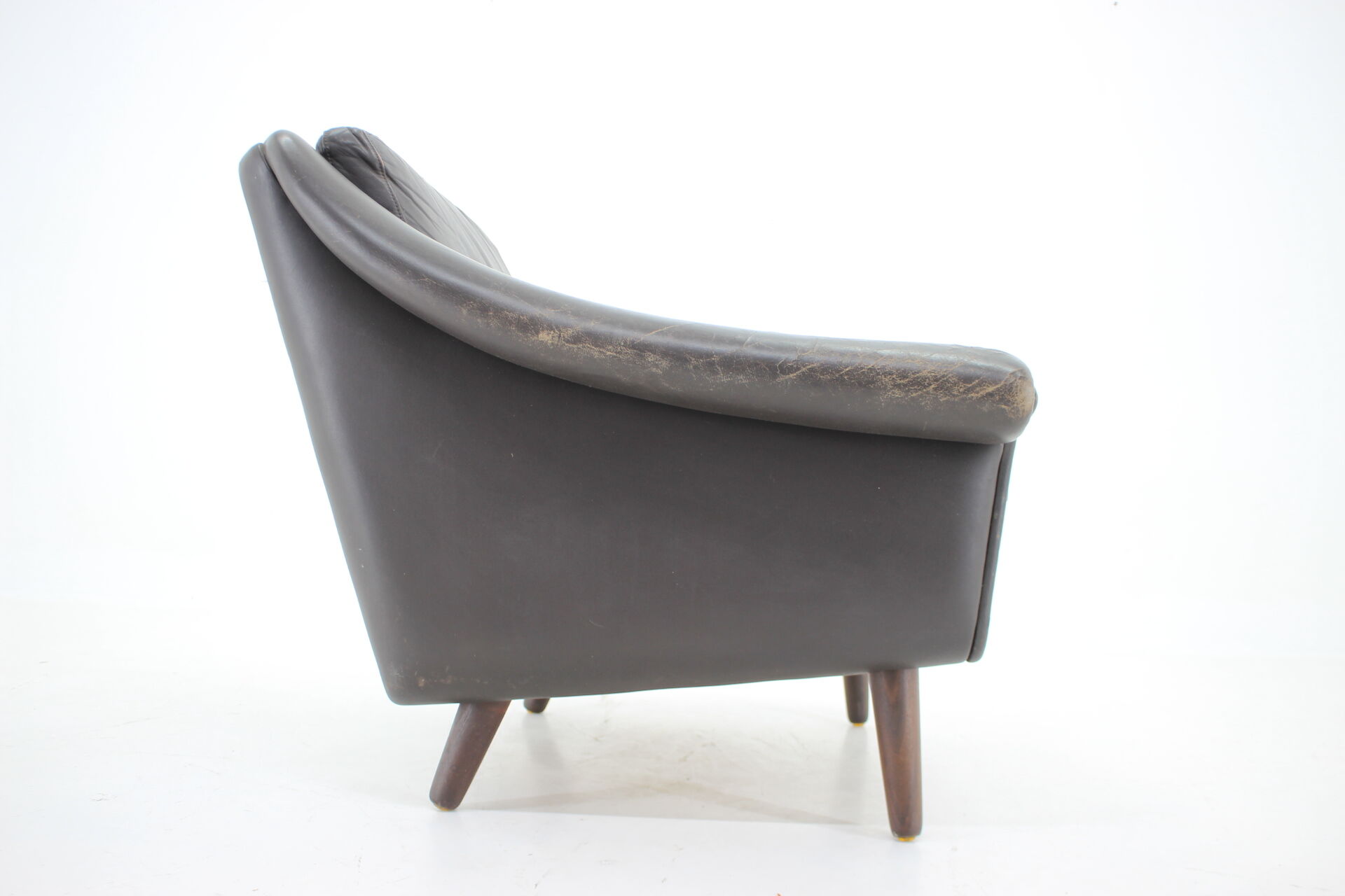 1960s Aage Christiansen ''Matador" leather danish armchair
