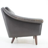 1960s Aage Christiansen ''Matador" leather danish armchair