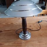 Jumo Aluminum and Wood Lamp