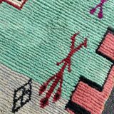 Large Moroccan Berber Carpet Boujad in Wool ideal Salon,