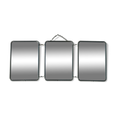 Miroir tryptique barbier
