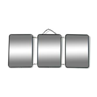 Miroir tryptique barbier