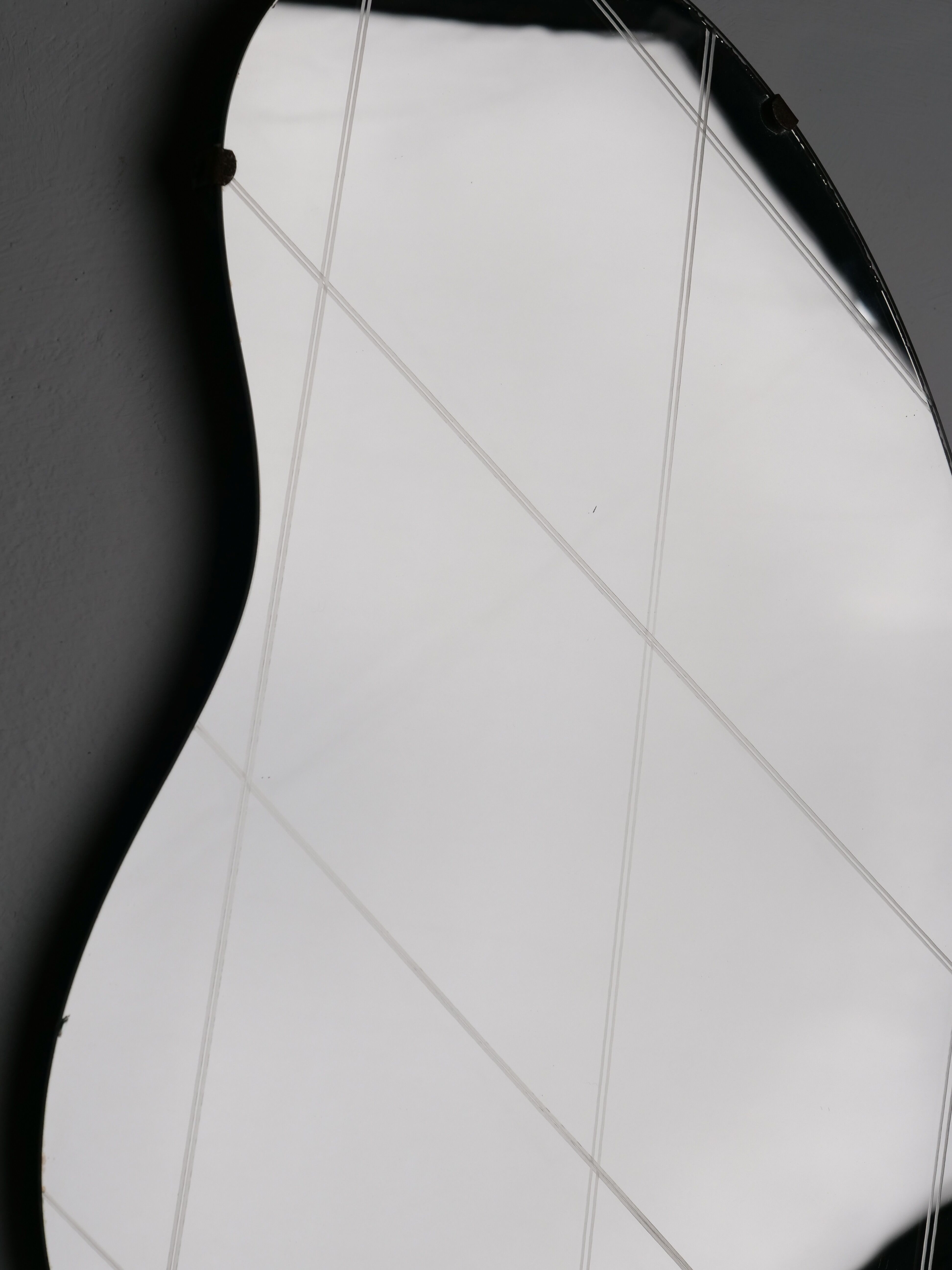 Miroir de forme libre année 50