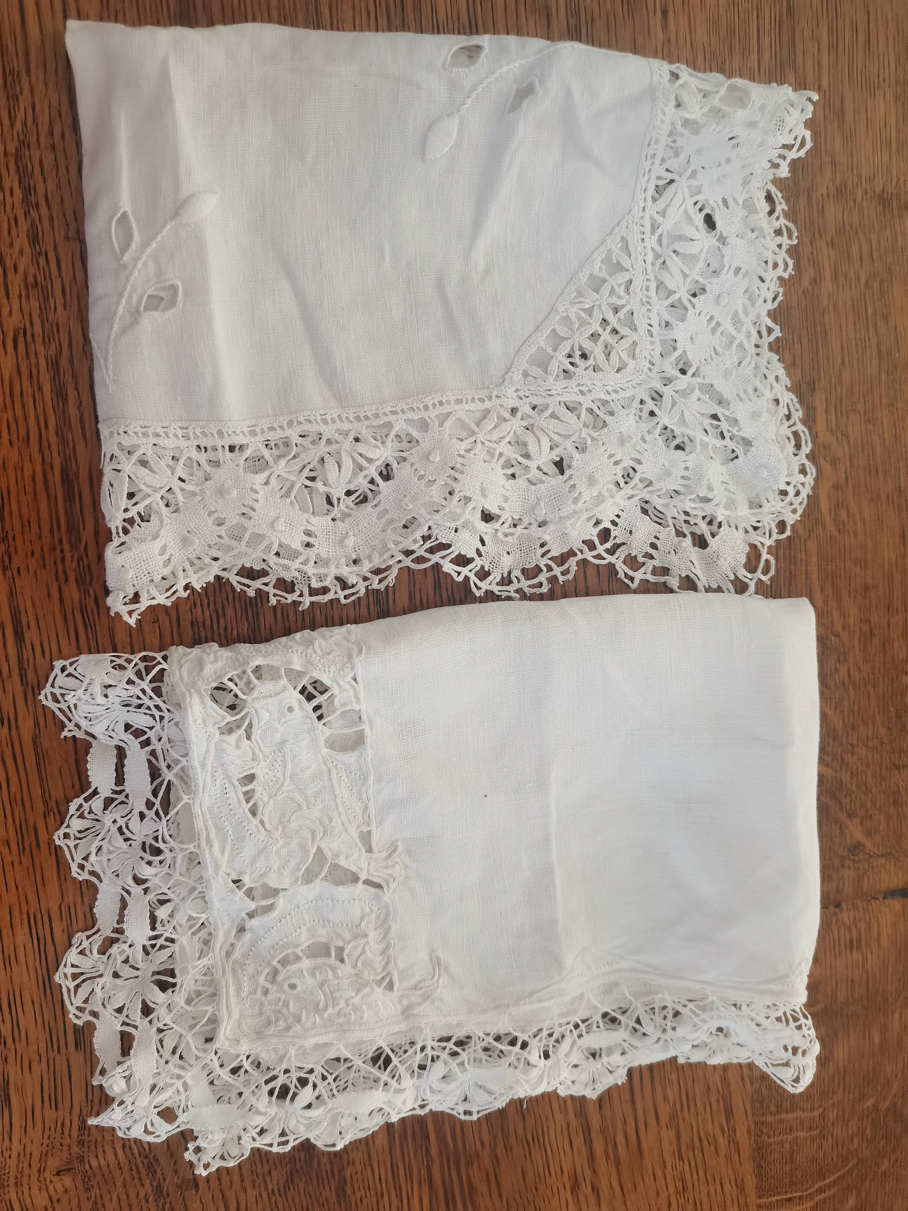 Lot 2 handmade old doilies