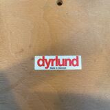 Suite of 4 Scandinavian teak and imitation leather chairs, Dyrlund edition, 1960, mid-century