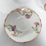 Set of 7 Porcelain Cups and Saucers | Elegant Floral Decor