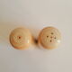 Vintage stoneware salt and pepper shaker set