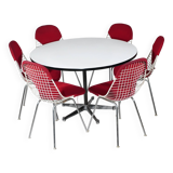 Herman Miller Table 6x Charles Eames DKR Chairs Set 1960s
