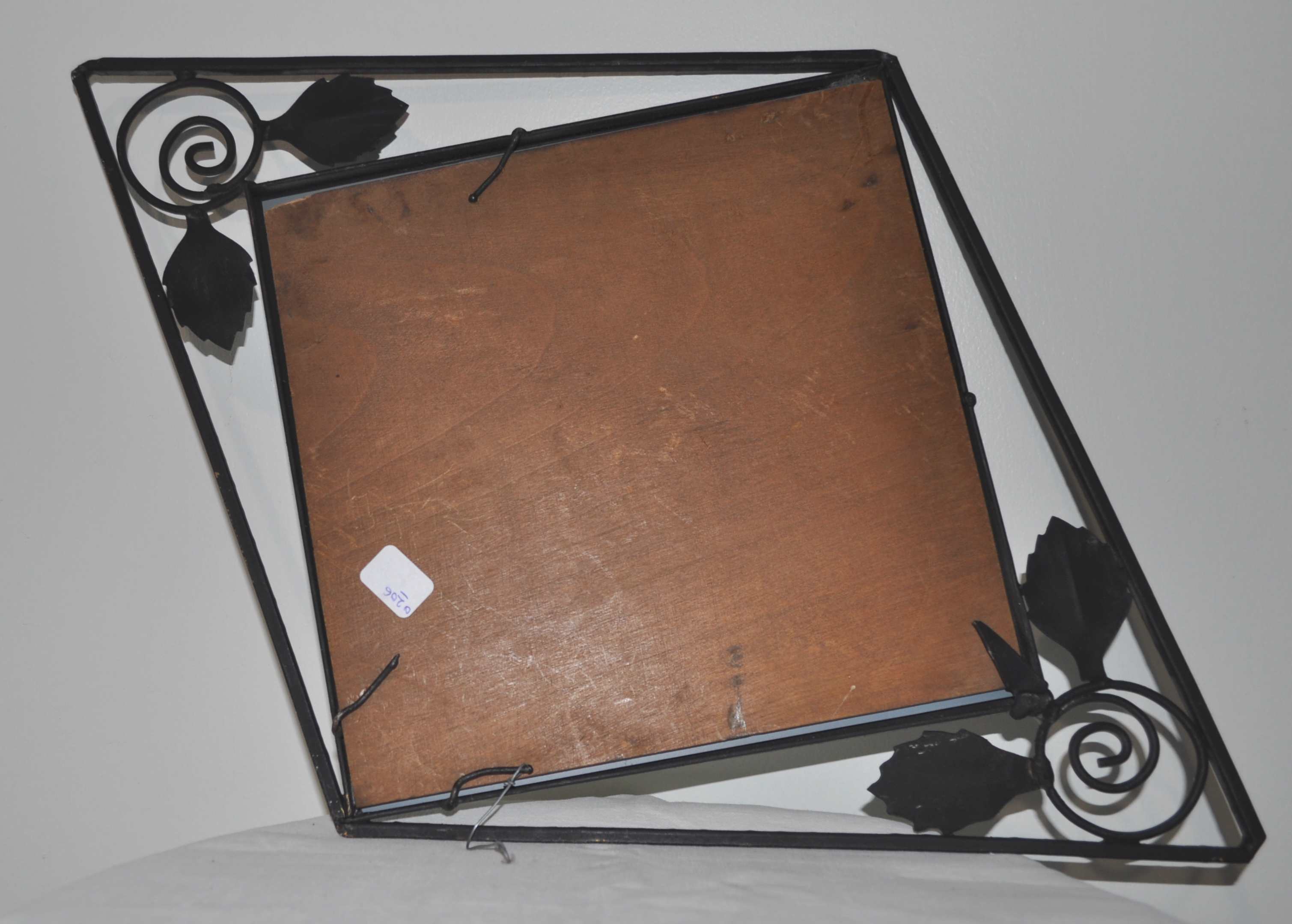Mirror diamond iron forged art deco 48x33cm