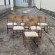 6 chaises traineau Baumann vintage