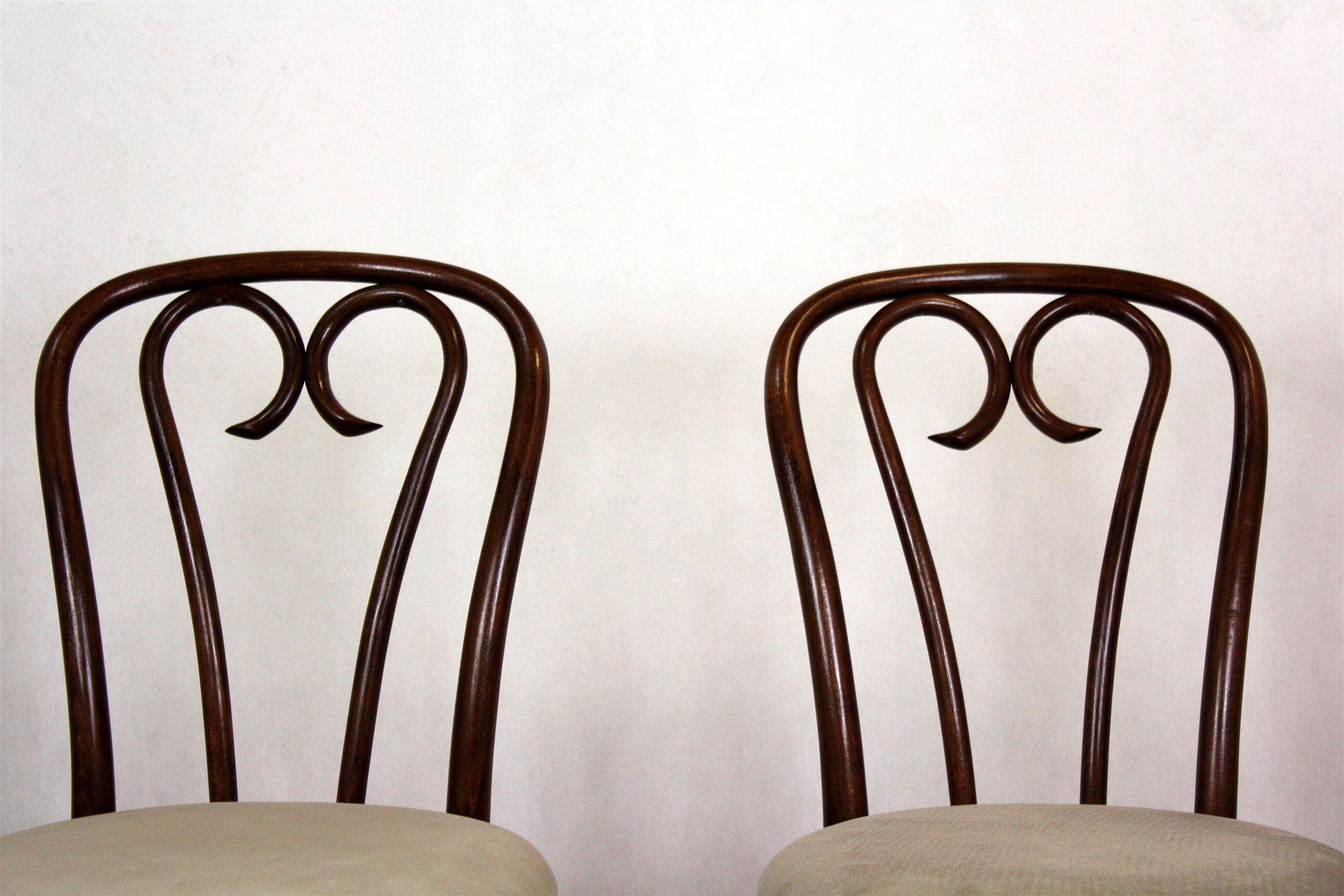 Chaises bentwood restaurées, années 1950, ensemble de 4
