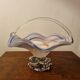 Fruit cup in Murano blown glass silver foot