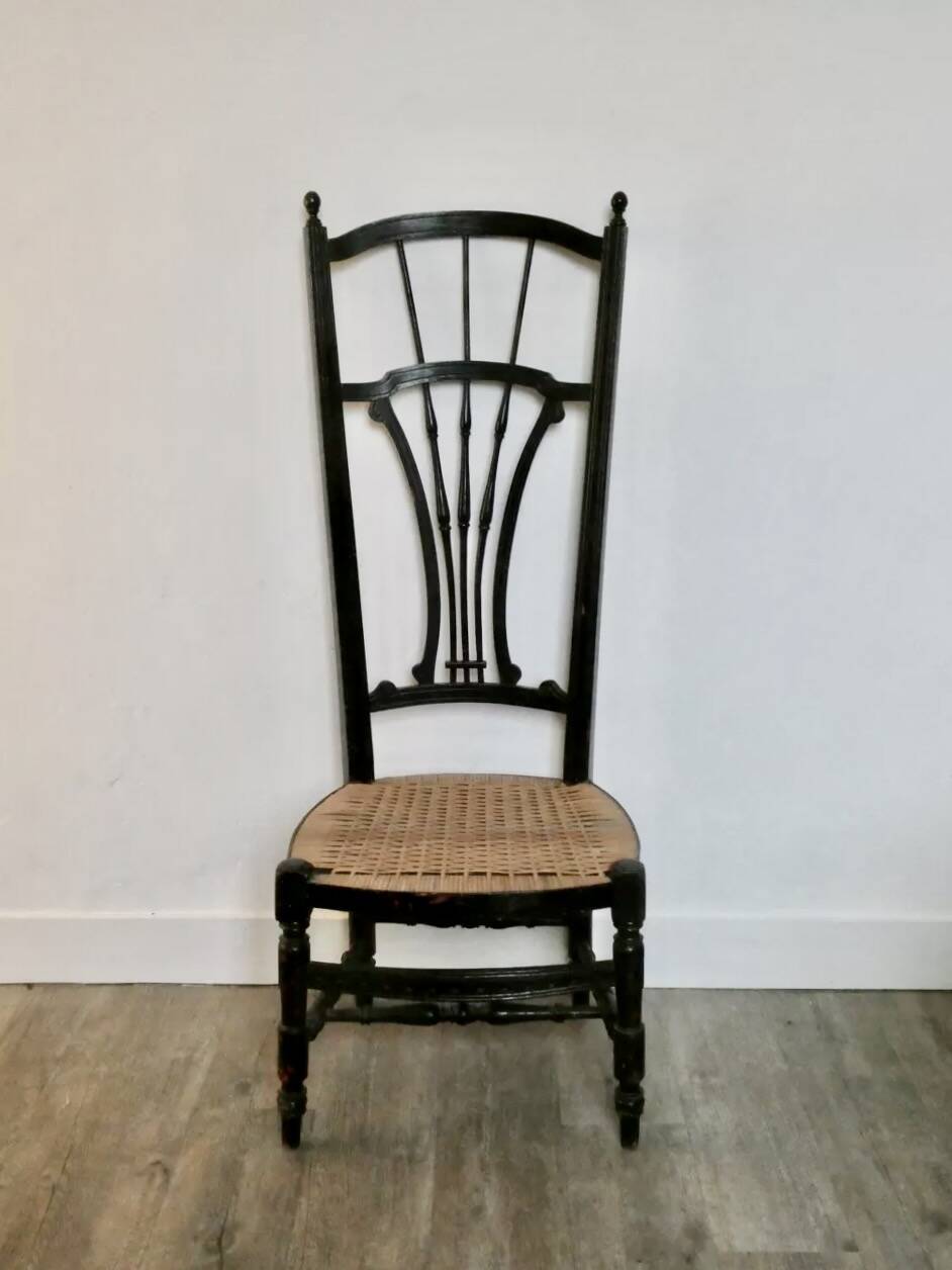 Provençal nursing chair with caned seat, around 1900