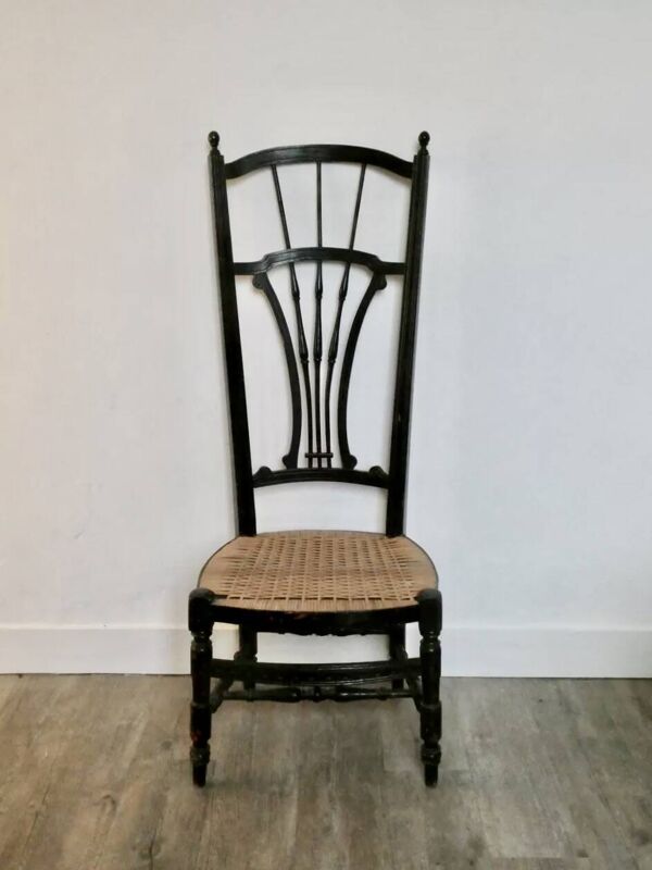 Chaise de nourrice provençale avec assise cannée, vers 1900