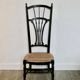 Chaise de nourrice provençale avec assise cannée, vers 1900