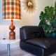 Large turned wooden lamp from the 1960s, signed JS Guy.