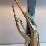 Beautiful sculpture lamp depicting birds