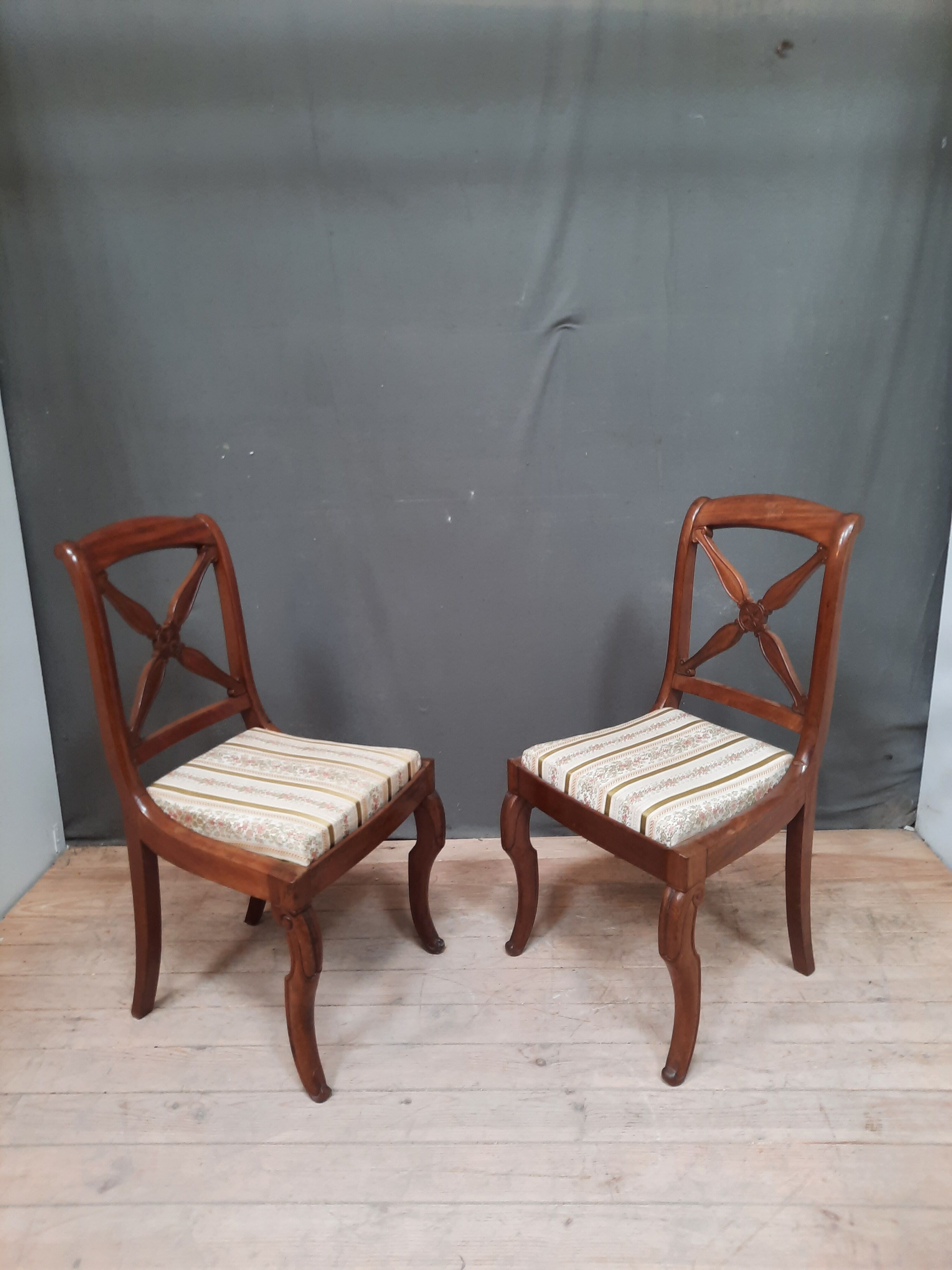Pair of dining style chairs