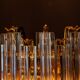 Vintage brass and murano glass wall lamp from Venini by Novaresi, Italy 1960s