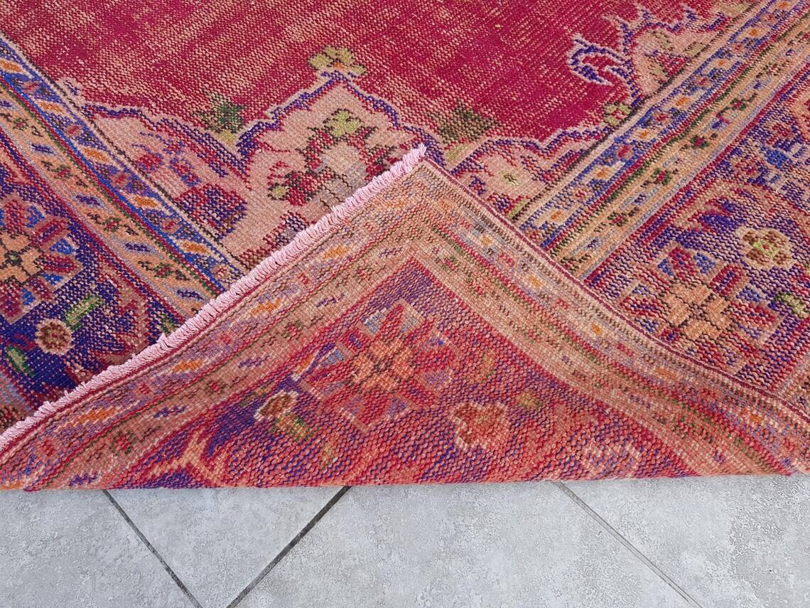 Tapis de sol en laine Oushak d'Anatolie, réf. 2275