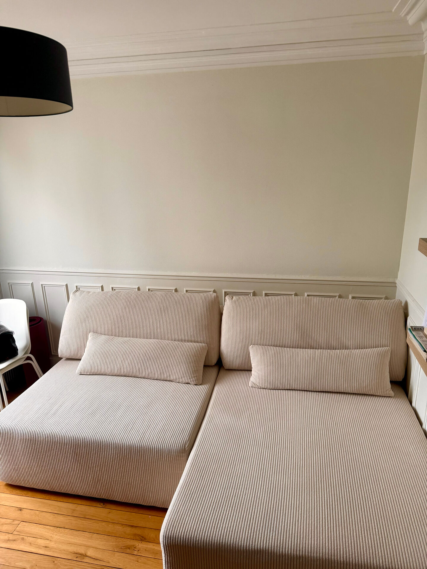 Canapé d'angle convertible avec coffre, beige | La Redoute