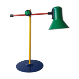 1980s metal desk lamp, Memphis style