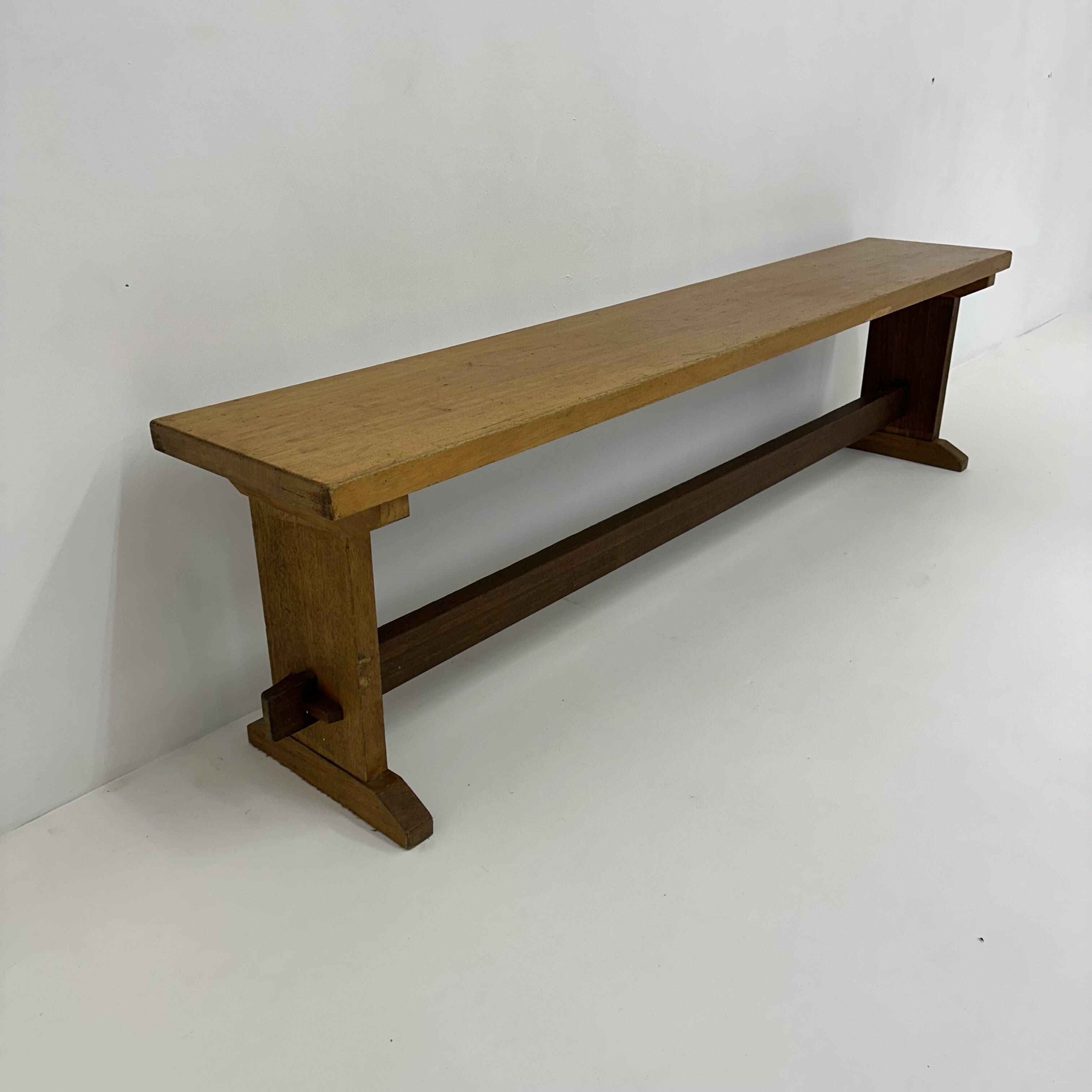 Vintage wooden school bench , 1970’s