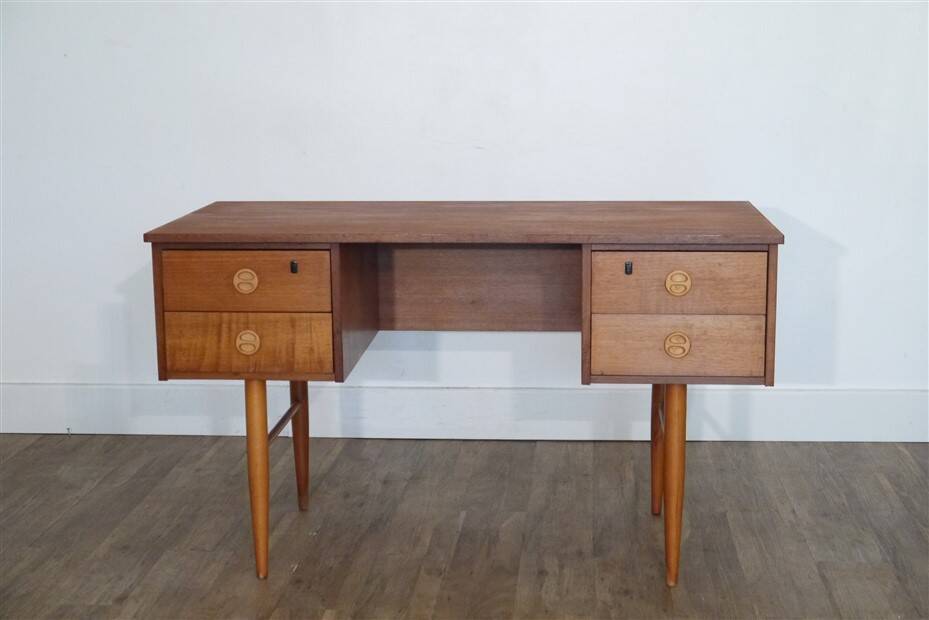 Vintage Scandinavian teak desk 1960